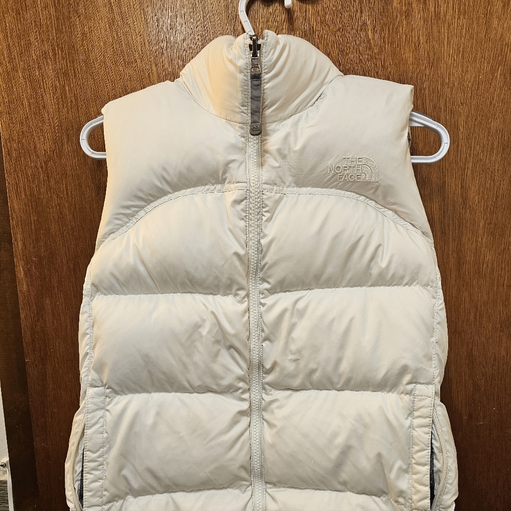 The North Face Off-White Puffer Vest